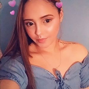 Denim crop lace shirt